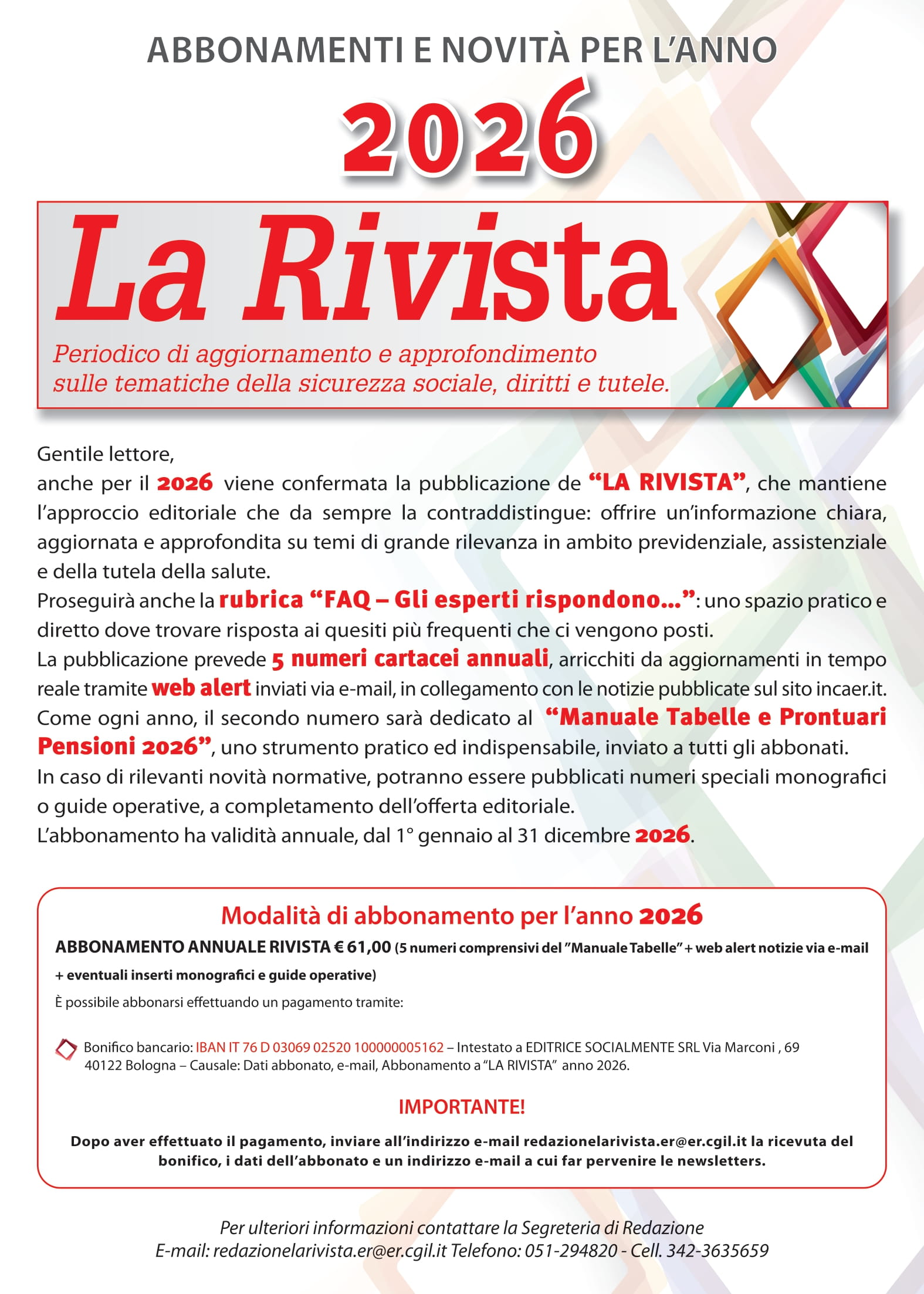 CAMPAGNA ABBONAMENTI 2026