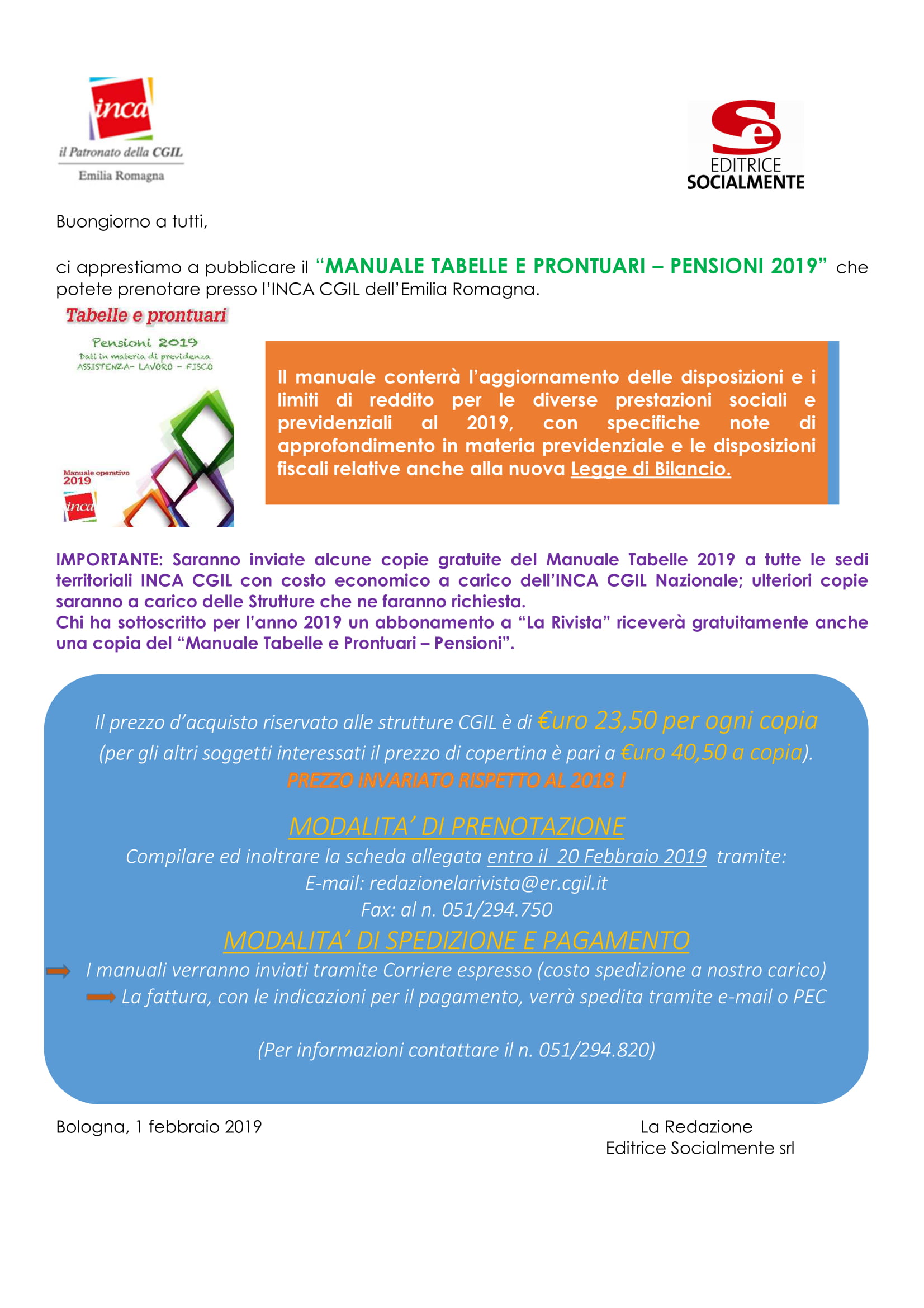 PROMOZIONE MANUALE TABELLE 2019 1