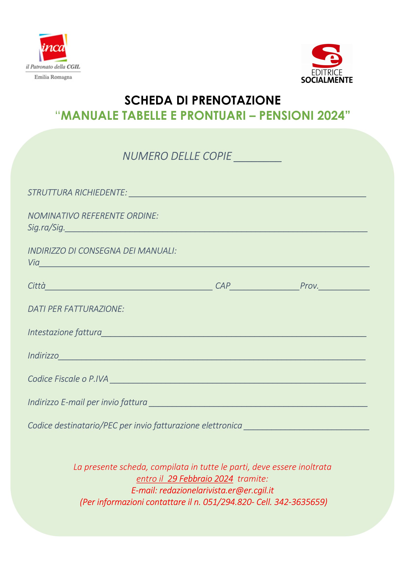 PROMOZIONE MANUALE TABELLE 2024 2
