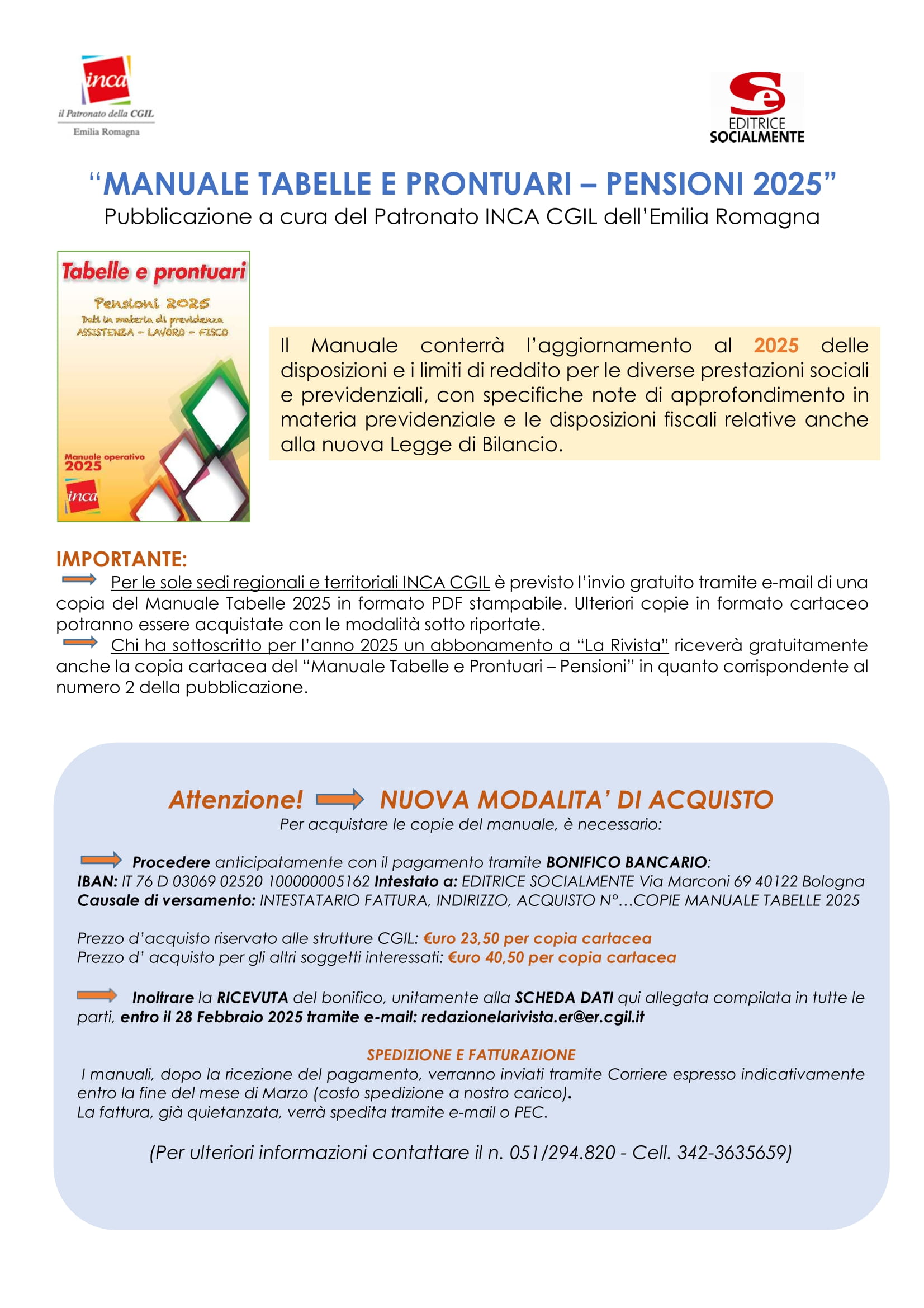 PROMOZIONE MANUALE TABELLE 2025 1
