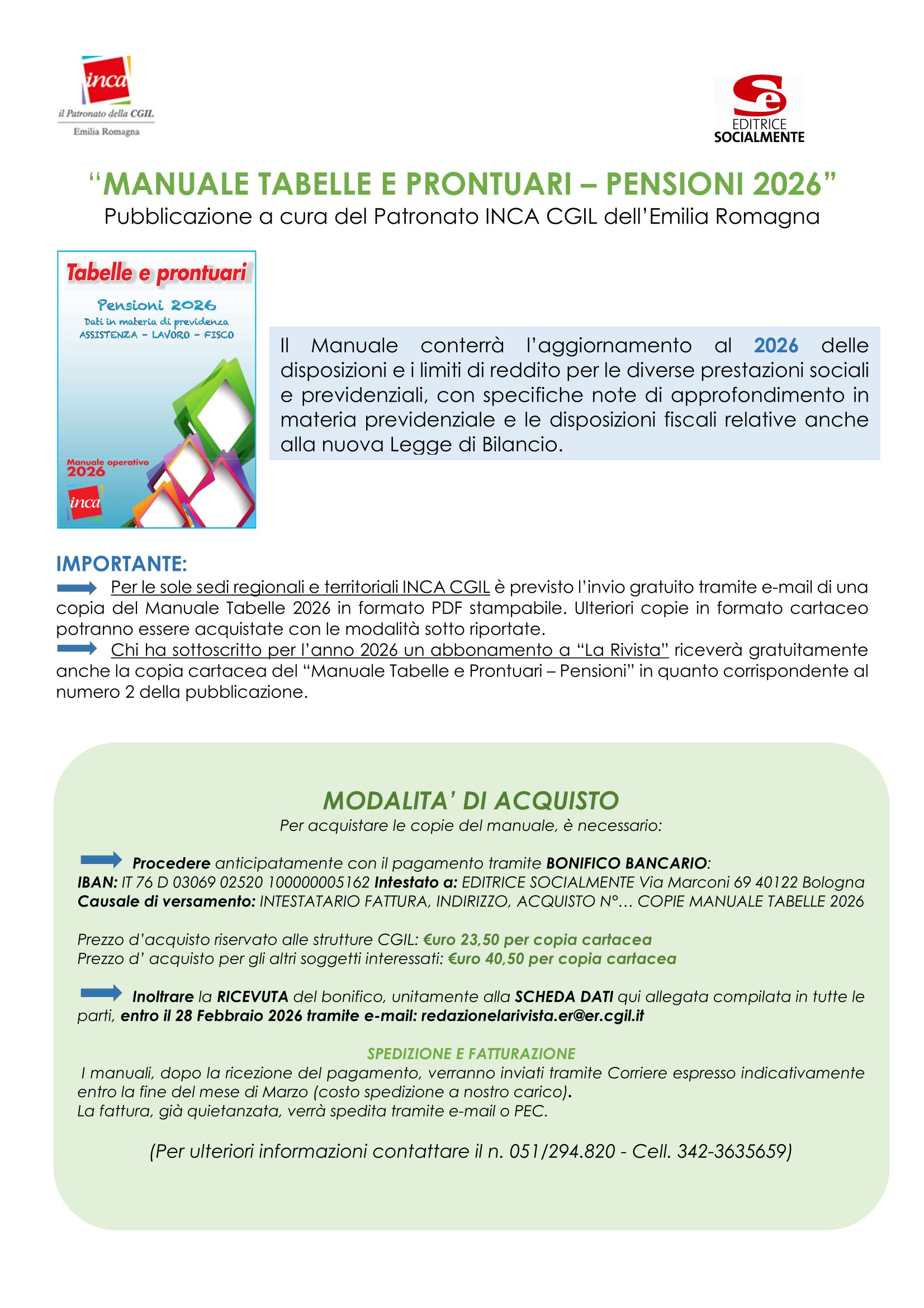 PROMOZIONE MANUALE TABELLE 2026 1
